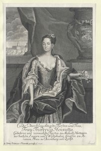 Friederike Henriette Anhalt-Bernburg hercegnője alkotó: Artist Unknown