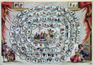 Libajáték "Nemzeti és tanulságos játék vagy IV. Henrik és Gerard atya által adott példamutató és szórakoztató leckék" (nyomtatás)