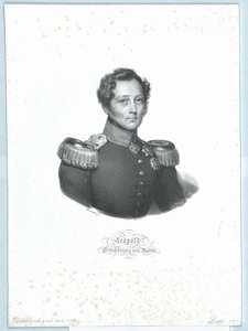 Leopold badeni nagyherceg (nyomtatás) alkotó: Artist Unknown