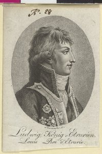 Ludwig etruriai király (nyomtatás) alkotó: Artist Unknown