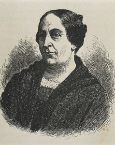 MARIN DEL SOLAR, Mercedes (1804-1866). Chilei író. Metszet.