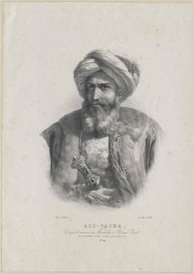 Mehemed Ali bashaw (nyomtatás) alkotó: Artist Unknown