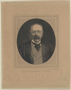 Moritz Baron Hirsch Gereuthról (nyomtatás) alkotó: Artist Unknown