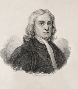Newton, Sir Isaac (1642-1727). Angol matematikus, fizikus és csillagász; GUADAGNINI, Gaetano (1800-1860). Olasz metsző. Isaac Newton portréja, Gaetano Guadagnini munkája. Metszet. OLASZORSZÁG. LOMBARDY. Milánó. Civica Raccolta delle Stampe "Achi".