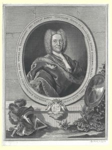 Nikolaus Bartholomew Baron von Danckelmann (nyomtatás) alkotó: Artist Unknown