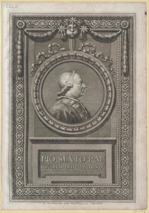 VI. Pius pápa (nyomtatás) alkotó: Artist Unknown