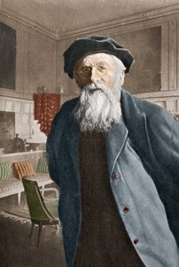 Auguste Rodin francia szobrász portréja. alkotó: Artist Unknown