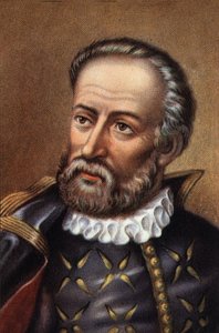 Fernand de Magellan portugál navigátor portréja (kromo) alkotó: Artist Unknown