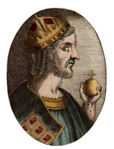 I. Justinianus portréja - I. (Nagy) Justinianus (Flavius Petrus Sabbatius Justinianus) (482-565), kelet-római császár portréja. alkotó: Artist Unknown