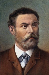 Otto Lilienthal német mérnök portréja (kromo) alkotó: Artist Unknown