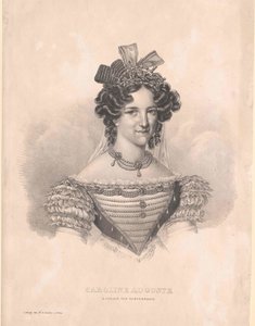Bajorország hercegnője (1792-1873) Caroline alkotó: Artist Unknown