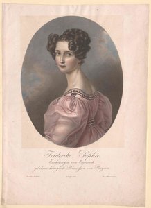 Sophie Bayern-Zweyb.-Birkenfeld hercegnője (nyomtatás) alkotó: Artist Unknown