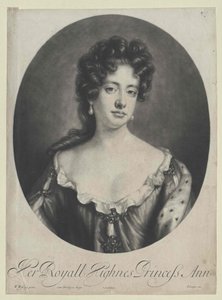 Anna angol királynő (nyomtatás) alkotó: Artist Unknown