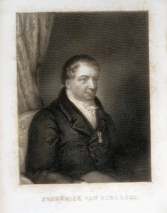 SCHLEGEL, Friedrich von (1772-1829). Német költő, kritikus és tudós. A német romantika kritikai vezetője. Metszet. alkotó: Artist Unknown