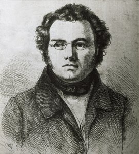 SCHUBERT, Franz (1797-1828). Osztrák romantikus zeneszerző. Metszet. alkotó: Artist Unknown