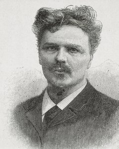 STRINDBERG, August (1849-1912). August Strindberg portréja. Metszet. alkotó: Artist Unknown