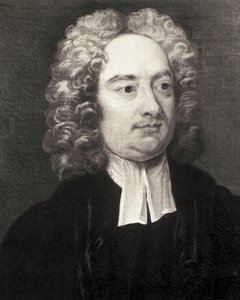 SWIFT, Jonathan (1667-1745). Ír pap és szatirikus író. Portré a dublini Szent Patrik-székesegyház dékánjaként Charles Jervas (1675-1739) festménye után. Metszet. Magántulajdonban. alkotó: Artist Unknown