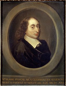 Blaise Pascal (1623-1662) portréja (olaj, vászon) alkotó: Artist Unknown
