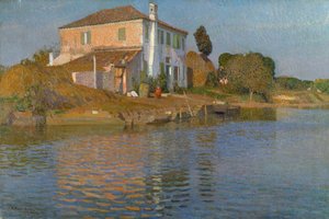 Sziget Torcello előtt (olaj, vászon)