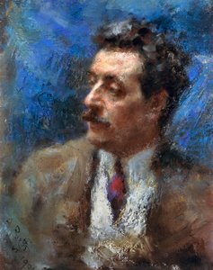 Giacomo Puccini portréja