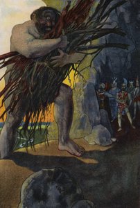 Odüsszeusz és társai a Cyclops Polyphemus barlangjában