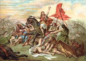 Tolbiac csata (Clovis megtérése) alkotó: Ary (after) Scheffer