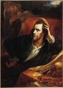 Faust tanulmányában Faust dans son kabinet, 1848 körül. alkotó: Ary Scheffer
