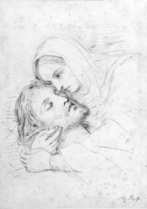 Mária a halott Krisztussal alkotó: Ary Scheffer