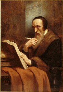 Kálvin János portréja 1509-1564, 1858. alkotó: Ary Scheffer