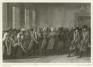 A girondisták halálra vonultak alkotó: Ary Scheffer