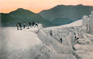 Átkelés egy gleccseren, Mount Rainier, 1916