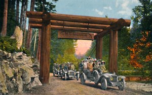 A Mount Rainier Nemzeti Park bejárata, 1916