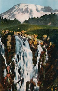 Myrtle Falls és Mount Rainier, 1916
