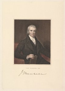 John Marshall főbíró, 1833. alkotó: Asher Brown Durand