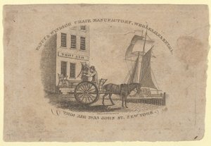 Fancy & Windsor Chair Manufactory, Wholesale & Retail, Thomas Ash, No. 33 John Street, New..., 1817 alkotó: Asher Brown Durand
