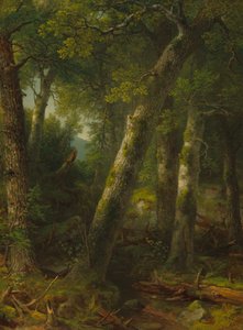 Erdő a hajnali fényben c. 1855.