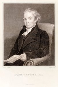 Noah Webster: amerikai lexikográfus (metszet) alkotó: Asher Brown Durand