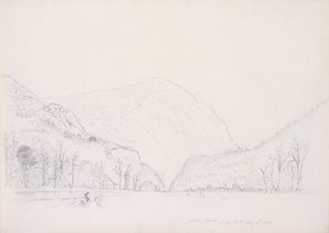 Notch House, White Mountains, New Hampshire, 1839 (grafit, papír) alkotó: Asher Brown Durand