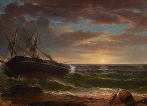 A megfeneklett hajó alkotó: Asher Brown Durand