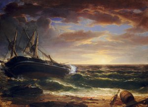 Az elakadt hajó, 1844. alkotó: Asher Brown Durand