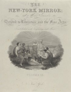 Címlap: The New York Mirror, A Weekly Journal, Devoted to Literature and the Fine Arts..., 1831. alkotó: Asher Brown Durand