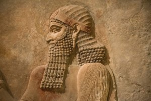 Sargon asszír király részlete Sargon király khorsabádi palotájából, ie 716-713 körül