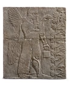 Egy szárnyas géniusz domborműve, Ashurnasirpal uralkodása, ie 883-859 körül alkotó: Assyrian