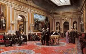 A szenátus konferenciaterme 1904 márciusában alkotó: Asterio Mañanós Martínez
