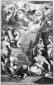 Az Arca Noe homlokzata, 1675. alkotó: Athanasius Kircher