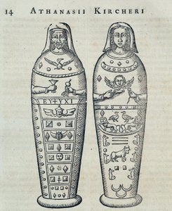 Múmiák – Athanase Kircher „” Sphynx mystagoga” című könyvében alkotó: Athanasius Kircher