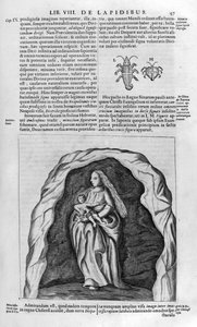 Szűz és gyermek, 1678 alkotó: Athanasius Kircher