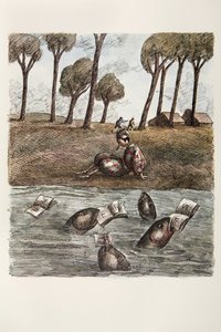 Illusztráció Carlo Collodi "Pinokkió"-jából