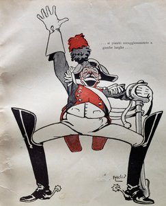 Rendőr teljes egyenruhában, Carlo Collodi Pinokkió kalandjai című művéből, Olaszország
