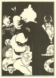 Lucian furcsa lényei (litográfia) alkotó: Aubrey (after) Beardsley